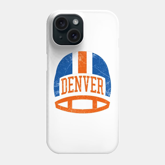 Denver Retro Helmet - White Phone Case by KFig21