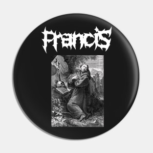 Saint Francis of Assisi Punk Metal Gothic Pin