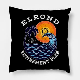 Elrond Crypto Retirement Plan Beach Sunset Pillow