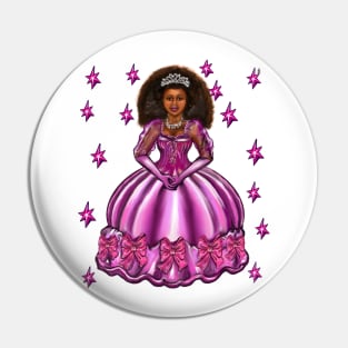 Princess -  Black Afro Princess in purple with stars  7 ! beautiful  black girl with Afro hair, brown eyes and dark brown skin. Hair love ! Pin