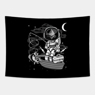 Astronaut Fishing Ethereum ETH Coin To The Moon Crypto Token Cryptocurrency Blockchain Wallet Birthday Gift For Men Women Kids Tapestry