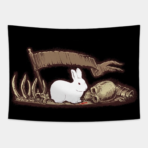 Killer Rabbit Tapestry by Raging Sockmonkey