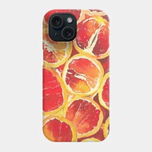 Orange Watercolor Pattern Phone Case