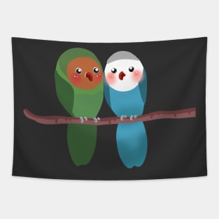 JLovebird in the twig | Bunniesmee Tapestry