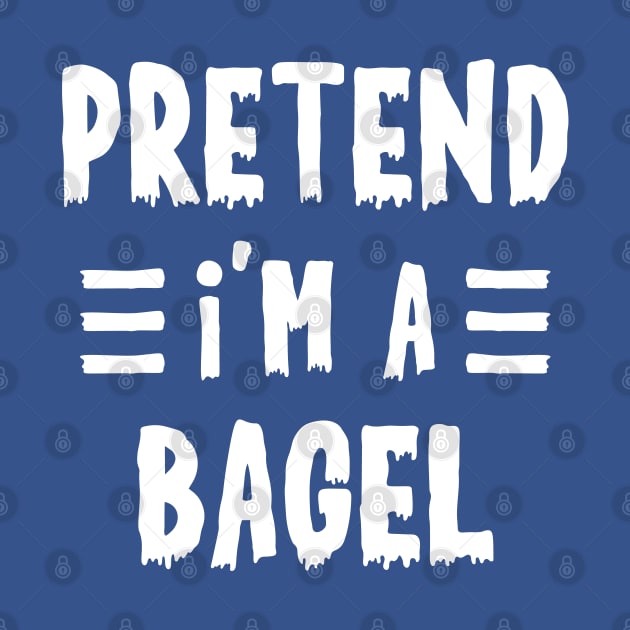 Pretend I'm a bagel Funny Halloween Costume by qwertydesigns