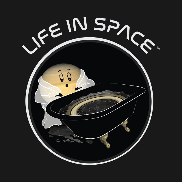 Life in Space: Saturn's Bath by photon_illustration