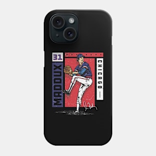 Greg Maddux Chicago Card Stat Phone Case