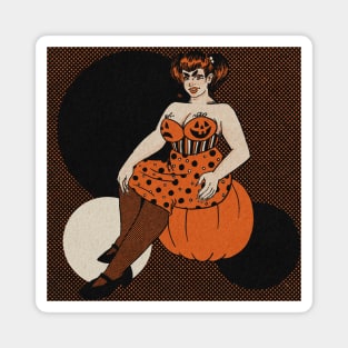 Pumpkin Girl Magnet