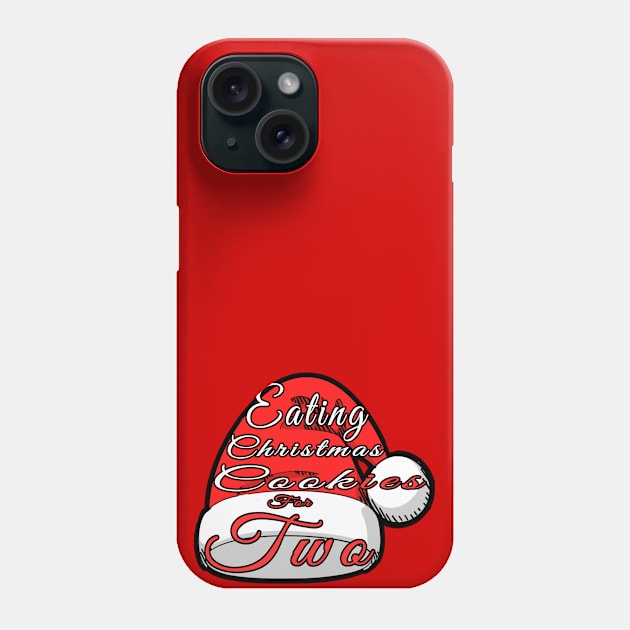 Eating Christmas Cookies for Two Phone Case by Flossy