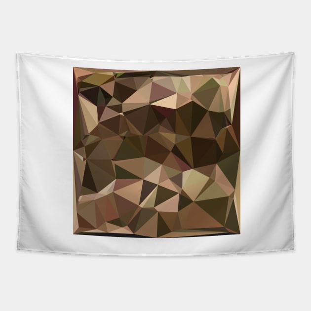 Sienna Abstract Low Polygon Background Tapestry by retrovectors