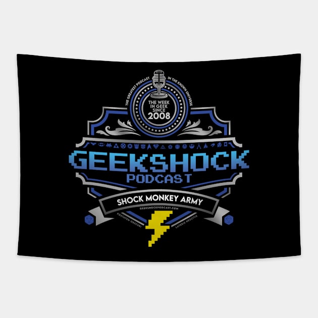 Geekshock Podcast - Shock Monkey Army - Since 2008 Tapestry by Geek Shock