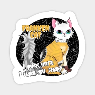 Frankencat, the purrfect Halloween pet Magnet