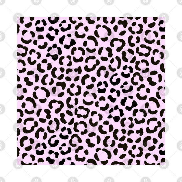 Trendy Black and Pink Leopard Effect Pattern by NataliePaskell