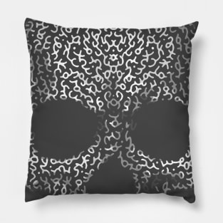 Asemic Skull Pillow