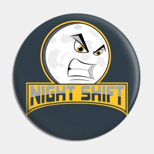 Night Shift Logo Pin