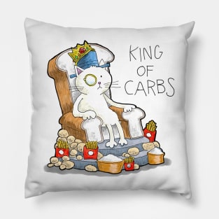 Dapper Cat - King of Carbs Pillow