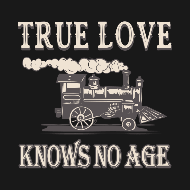 True love steam train vintage railway by Foxxy Merch