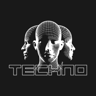 techno heads design T-Shirt