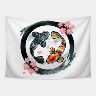 Sakura Koi Tapestry