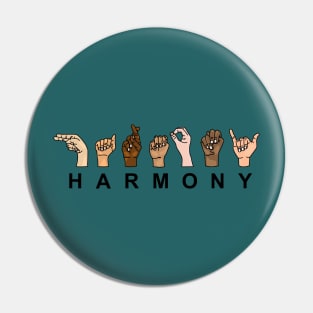 Harmony in Sign Language Pin