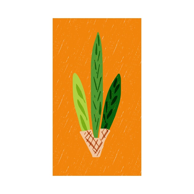 Lulav Orange Print by TillaCrowne