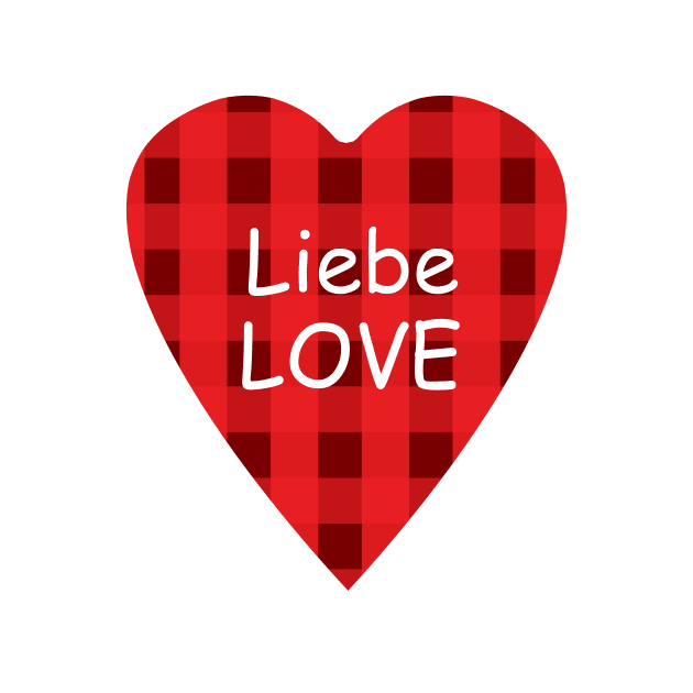 Liebe auf Karo Herz - Love on checkered heart by PandLCreations