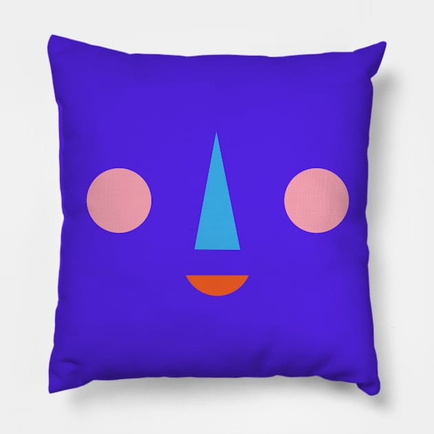 Friendly Blushy Mask Pillow by GiuliaM