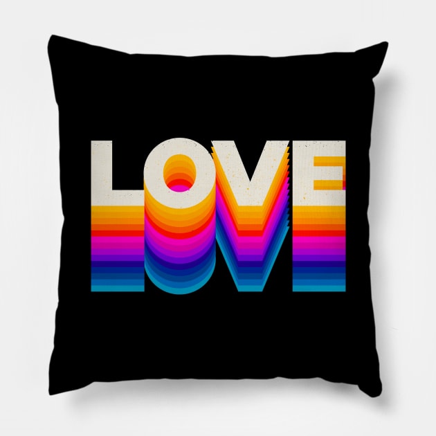 4 Letter Words - Love Pillow by DanielLiamGill