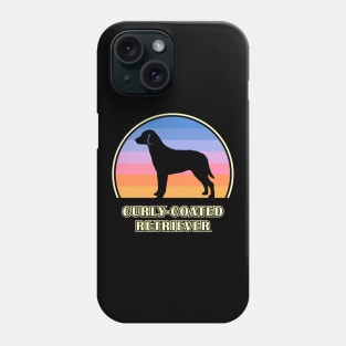 Curly-Coated Retriever Vintage Sunset Dog Phone Case