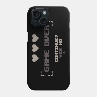 MINIMALIST GAMER :- GAME OVER Phone Case