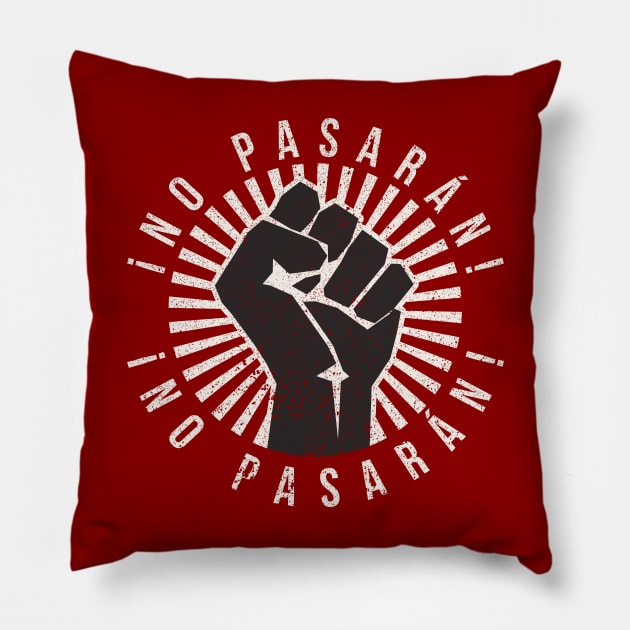 ¡No Pasarán! (vintage/distressed) Pillow by n23tees