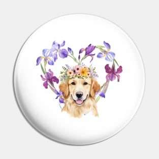 Golden Retriever Quote Pin