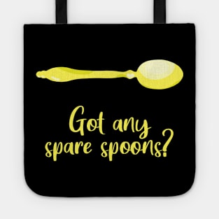 Got Any Spare Spoons? (Spoonie Awareness) - Yellow Tote