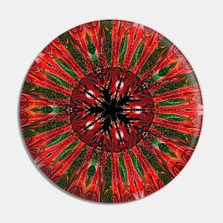 Christmas Kaleidoscope Festive Design Pin