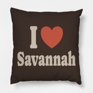 I Love Savannah - Retro Color .DNS Pillow