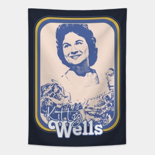 Kitty Wells /// Retro Style Country Artist Fan Design Tapestry