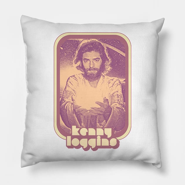 Kenny Loggins / 1980s Retro Aesthetic Fan Art Design Pillow by DankFutura