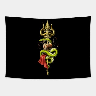 Lord Shiva Trident Tapestry