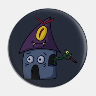 Adorable Cartoon hunted house Pin