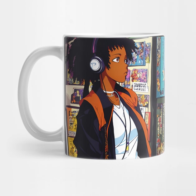 Lost in Lofi hip hop Music anime black girl aesthetic - Lofi Hiphop -  Posters and Art Prints