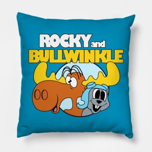 Funny Rocky and Bullwinkle Pillow