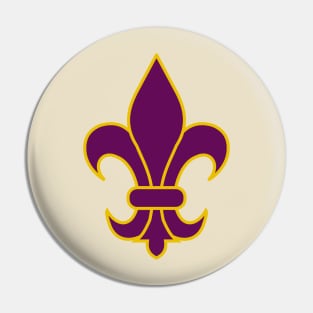 Fleur de lis (purple) Pin