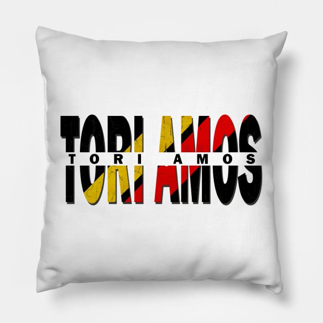 vintage typo Tori Amos Pillow by NamaMarket01