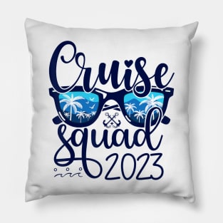 Cruise Squad 2023 Vacation Matching Family Group Squad Pillow