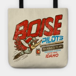 Defunct Boise Pilots baseball team Idaho 1939 Distressed Tote