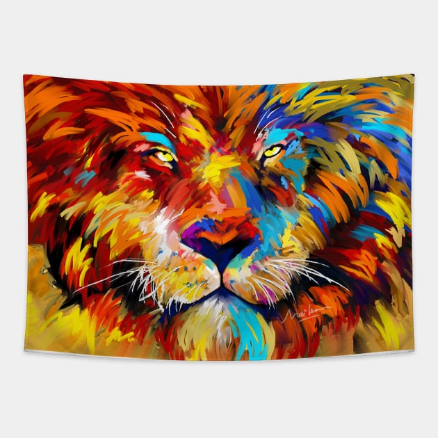 lion Tapestry by mailsoncello