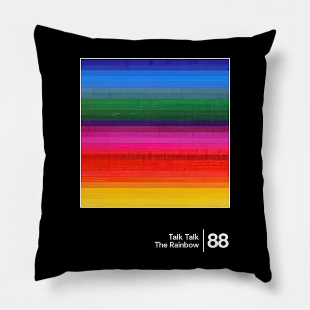 Talk Talk / Minimal Style Graphic Artwork Design Pillow by saudade