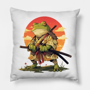 samurai frog Pillow