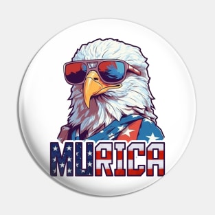 MURICA - Bald eagle number two Pin