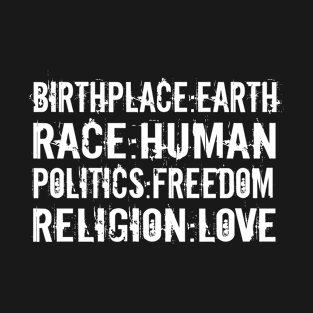 Birthplace Earth - Equality T-Shirt